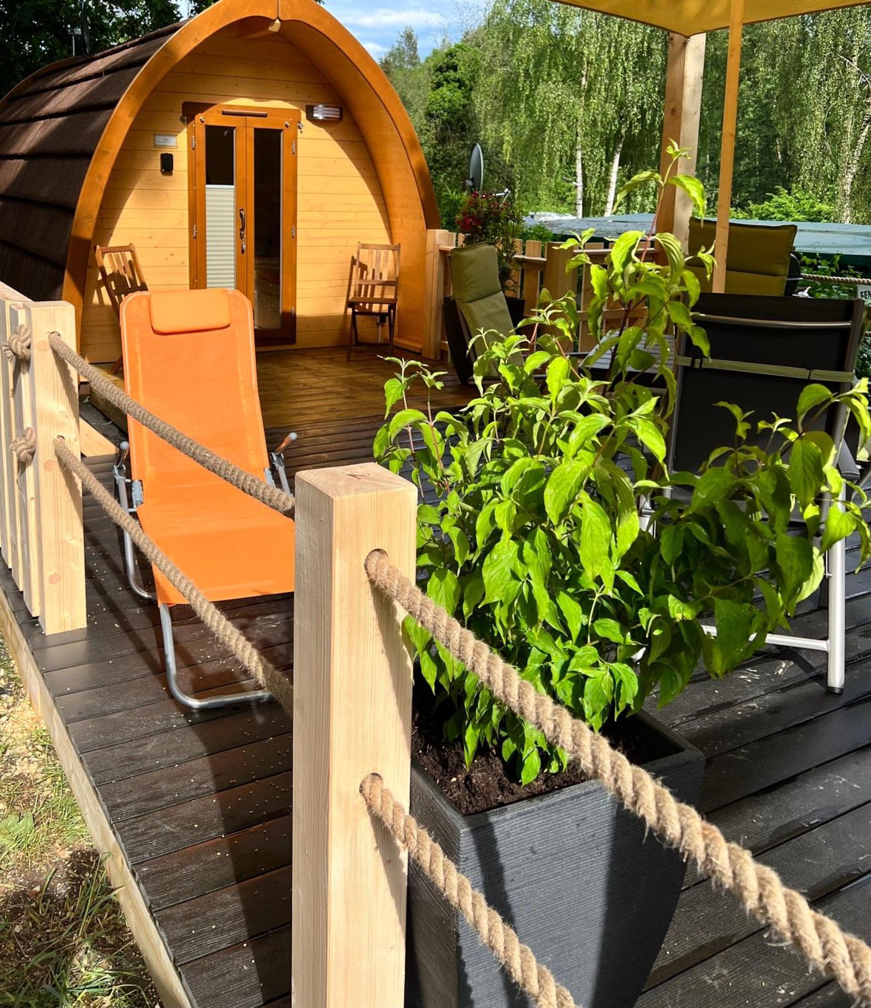 Tiny House Carlos - Zauberhaftes Camping-Pod Stuer Ngoại thất bức ảnh